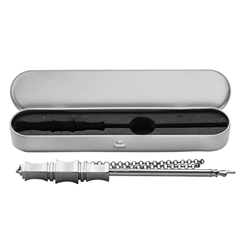SUPER STAM Torah Book Pointer Yad Hand Pointer Silver Finish in Metal Gift Box Great bar bat Mitzvah Gift 17 cm with a 20cm Bead Charm