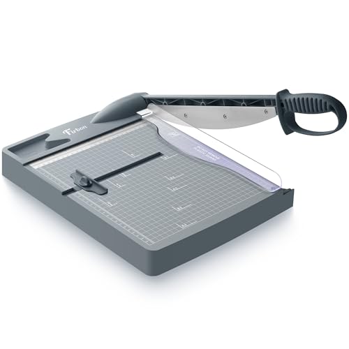 Firbon 12 Inch Heavy-Duty Paper Cutter Guillotine Trimmer Gray