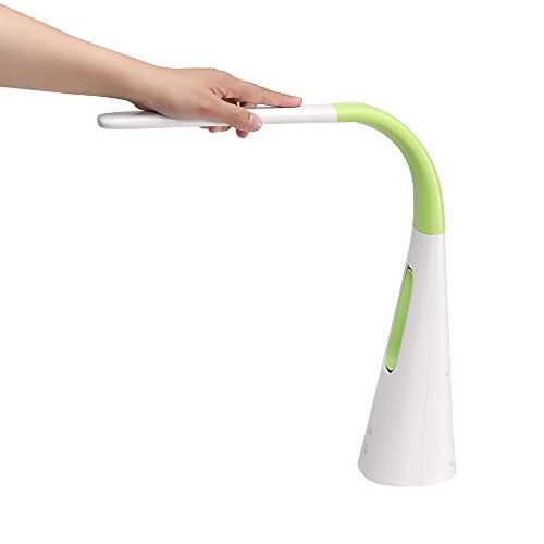 VLED1603LM Desk Lamp with Bladeless Fan, Dimmable, Adjustable Neck, Lime Green