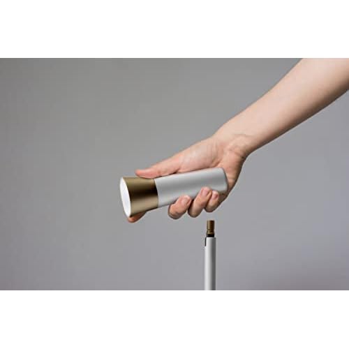 Dimmable LED Desk Light Study Lamp w/Adjustable, Rechargeable & Detachable Head - Home/Dorm/Office Table Lighting for Work, Reading & Studying - White/Gold