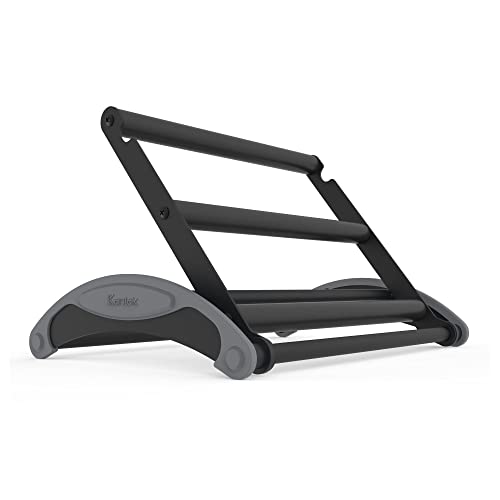 Kantek Ergonomic 3-in-1 Under Desk Footrest, for Use While Sitting or Standing, Heavy Duty Padded Steel, Rubberized Base, Supports Legs for All Day Comfort