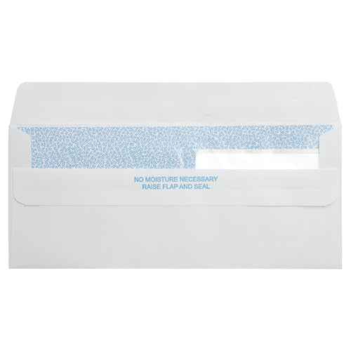 LUXPaper #9 Double Window Security Envelopes | 500 Qty | Security Tint | Peel & Press | 3 7/8" x 8 13/16" | Bright White | 24lb. Text