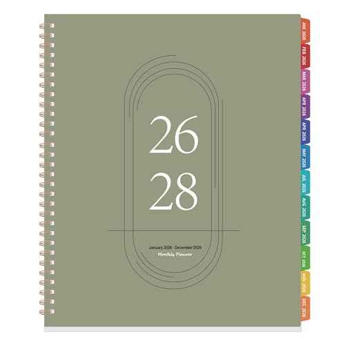 2026-2028 Monthly Planner Calendar - 3 Year Planner 2026-2028, Jan 2026?Dec 2028, 8.5" x 11", 36 Monthly Calendar with Colorful Tabs, Inner Pockets for Home, School or Office Use