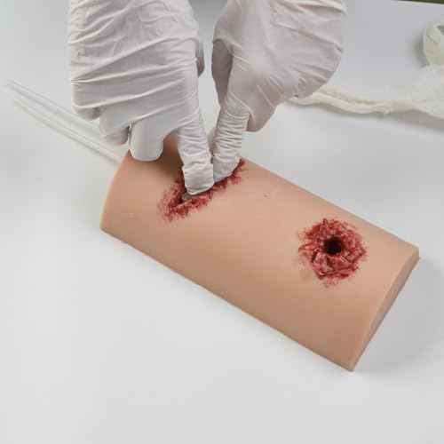 Wound Packing Trainer, Stop The Bleed Practice Kit, Wound Simulator Trainer, Bleeding Control Trainer, Multitask 2-in-1 First Aid Training Kit
