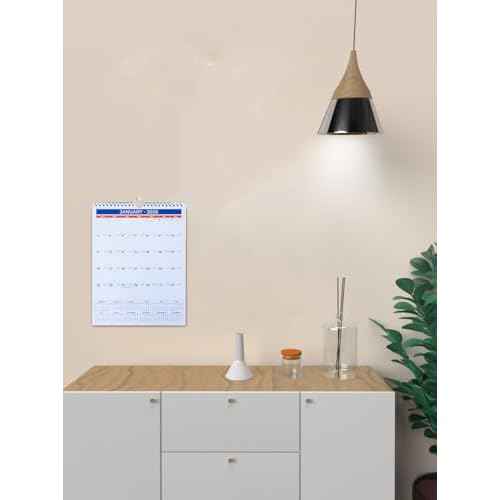 2026 Wall Calendar - January 2026 - December 2026, 12 Monthly Hanging Calendar, 2026 Planner, A4 Size 8.5" x 11", Spiral Binding, Holidays, Julian Dates, Large Blocks, Twin-Wire Binding, Hanging Hook, (1 Pack)