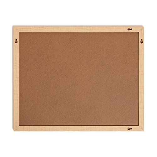 U Brands Dry Erase Board White Board with Natural Wooden Frame Set, Office Supplies, with Marker, Succulent Magnets, 16¡± x 20¡±