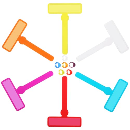 Tyqour 12pcs Dyslexia Reading Tools Set with Colored Overlays & Finger Pointers - White, Yellow, Blue, Red, Purple, Orange