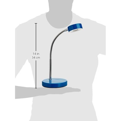 Globe Electric Company 12645 LED Desk Lamp, 5.24" x 5.43" x 8.46", Blue