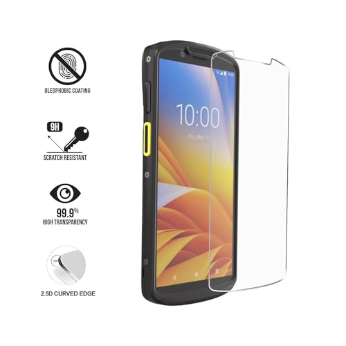 3pcs Tempered Glass Screen Protector for Zebra Symbol TC53 TC58 Handheld Barcode Scanner Mobile Computer, 9H Scratch-Resistant HD Protective Film