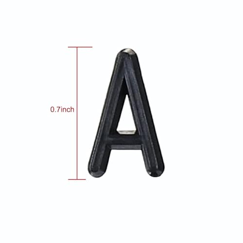 Letters for Felt Letter Boards, 300 Pieces Including Characters, Numbers & Symbols 0.7 Inch for Changeable Plastic Message Boards (Black)