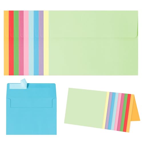 Keketer Multicolor 4x6 Cards & Envelopes Set - 30 Pack A4 Size DIY Stationery