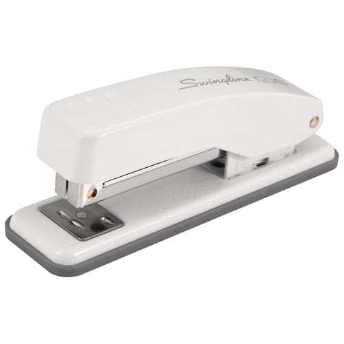 Swingline Cub Compact Desktop Stapler - White, 20 Sheet Capacity, Jam-Free, Metal