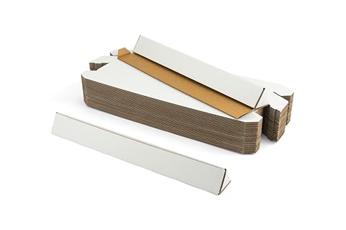 25-Pack Triangle Mailing Tubes 18.25x2x2 Inch Cardboard Shipping Tubes