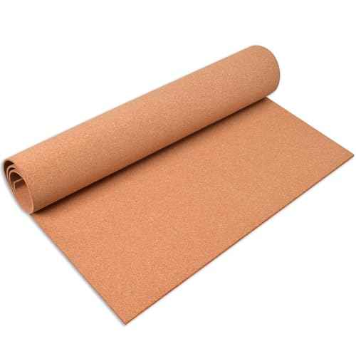 Cork Board Roll, 1/8" Thick Cork Boards for Walls, 20"x16" Cork Board Roll for Office, Home, School(NOT Self-Adhesive)