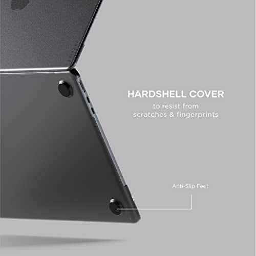 Satechi Eco Hardshell Case Compatible with MacBook Air 13-inch (2025 M4/M3/M2), Slim & Lightweight, Hub-Friendly Design, Dark