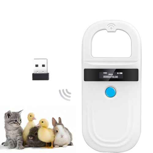 3-in-1 Pet Microchip Scanner 2.4GHz Wireless+Bluetooth+USB 256 Data Storage Animal Universal Microchip Tag Reader for ISO 11784/11785,FDX-B and ID64 RFID EMID (Bluetooth 180)