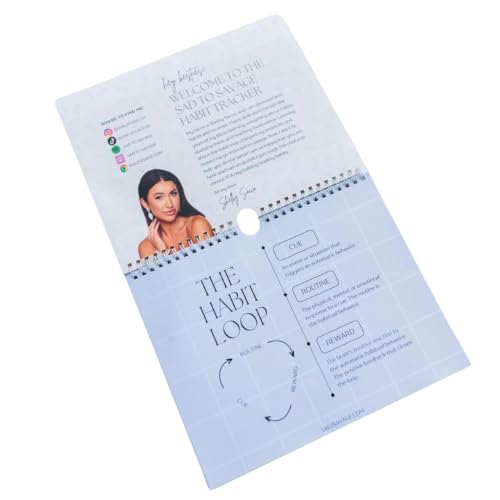 Habit Tracker by Shelby Sacco - Daily Habit Tracker Journal with Affirmations and Educational Material on the Habit Loop for Creating Habits to Improve Your Life