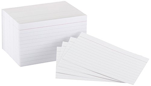 Amazon Basics Heavy Weight Ruled Index Cards 3x5 Inch Pack of 3 (900 Count)