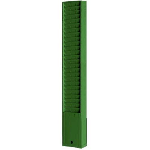 Endure Model 176 Metal Time Card Holder Rack, 25 Pockets to Fit 7" Tall Cards Gray