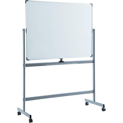 Lorell Double-Sided Magnetic Presentation Whiteboard with Casters