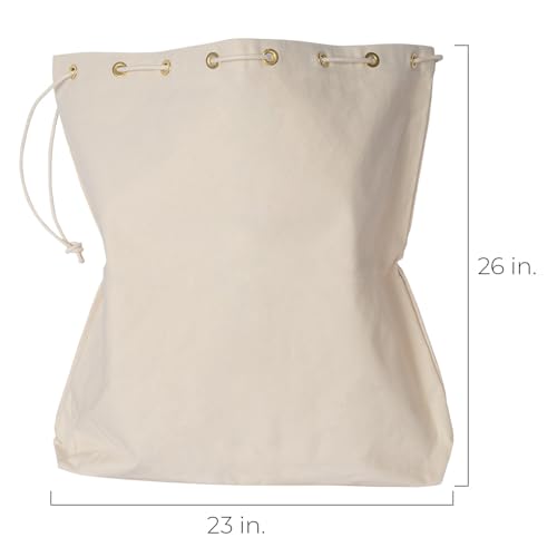 Heavy Duty Canvas Mail Carrier Bag 14oz 23x26 Inch with Pull Rope
