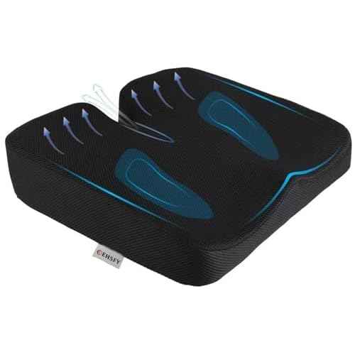 Memory Foam Seat Cushions Coccyx Pad Thicken Widen Strong Support and Comfort for Office Chairs, Car Seat, Dining Gaming Chairs, Wheelchairs.