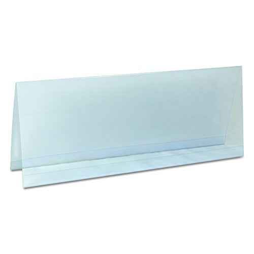 C-Line Plastic Name Tent Holders, 4-1/4 x 11 Inches, Clear, Pack of 25 (87507)
