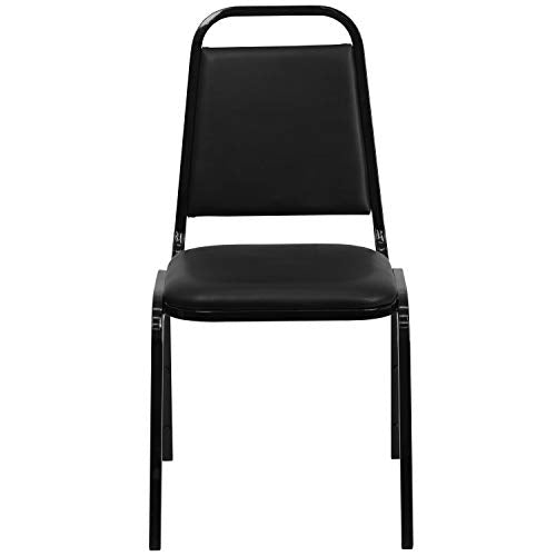 Flash Furniture Hercules Vinyl Banquet Chair Set of 4 - Black