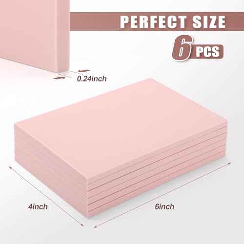 Linoleum Blocks for Printmaking Supplies - 6PCS 4¡±x6¡±Rubber Linocut Block Printing Kit for Stamp Carving, Soft Relief Printing Linoleum for DIY Crafts & Art Projects