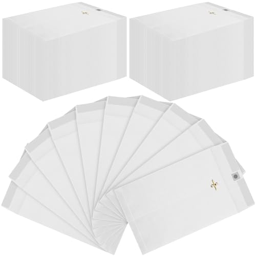 White 300 Pack 6x9 Clasp Envelopes Heavy Duty Manilla Office Mailers