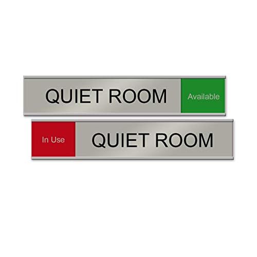 "Quiet Room" Slider Sign (Red/Green, 10" x 2")