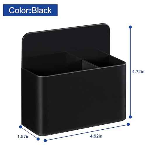 Simetufy Magnetic Dry Erase Marker Holder, Magnetic Pen Holder, Whiteboard Marker Holder, Magnetic Marker Holder for Fridge, Whiteboard, Locker, Magnetic Cup for Dry Erase Board, 1 Pack, Black