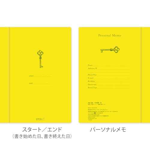 DESIGNPHIL Midori 12397006 Diary, 10 Years Consecutive Door, Navy Blue
