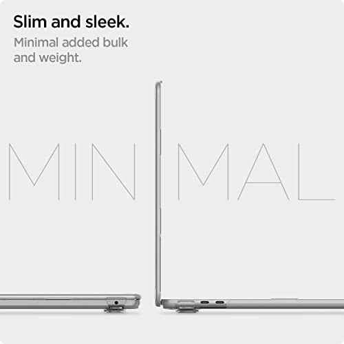Spigen for MacBook Air 13 inch Case M4 (2025), MacBook Air 13 inch M3/M2 (2024-2022), Thin Fit Transparent Protective Hard Shell Case Cover, 13.6 inch, A3240 A3113 A2681, Crystal Clear