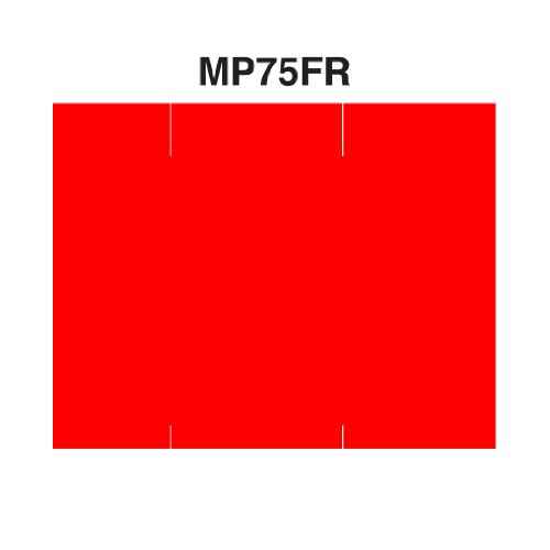 Fluorescent Red Pricing Labels to fit Monarch¢ç 1151¢ç, 1152¢ç, 1153¢ç, 1175¢ç, 1176¢ç, and 1177¢ç Pricers. 6 Rolls with 1 Free Ink Roller.