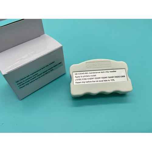 C9345 Maintenance Box Chip Resetter for EPN ET-5800 ET-5850 ET-5880 ET-8550 ET-8500 ET-16600 ET-16650 WF-7820 WF-7830 WF-7840 L15150 L15160 L18050 L8050 EC-C7000 ST-C8000 ST-C8090 - Battery Type