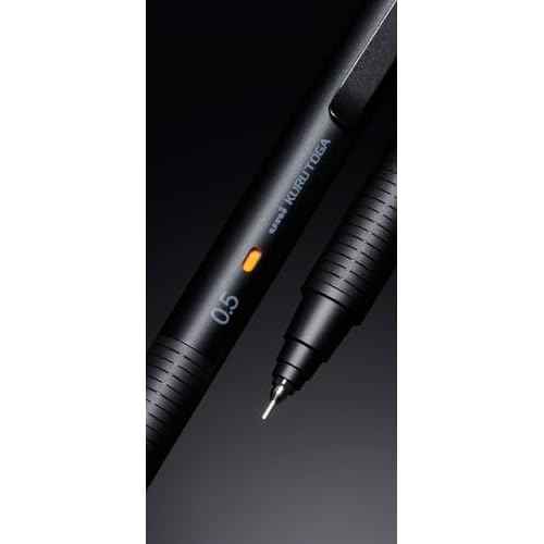 KURUTOGA Mitsubishi Pencil Mechanical Pencil Metal 0.5mm Nocturne Black M5KH1P.24 With Original Stylus Ballpoint Touch Pen