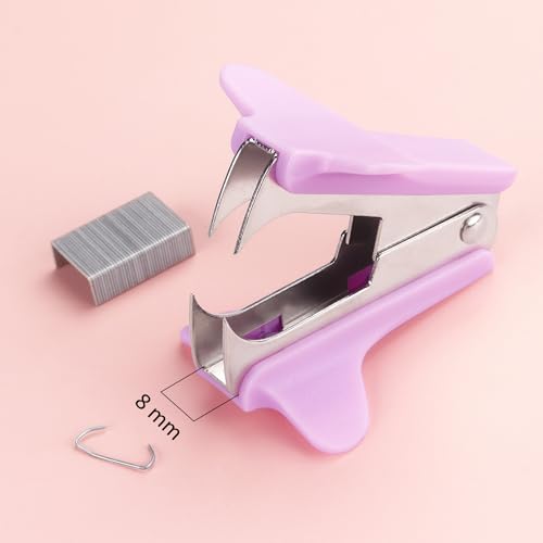 ZZTX 3-Pack Pastel Staple Removers - Pink, Blue, Purple Claw-Style Office Tools