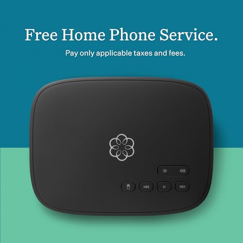 Ooma Telo VoIP Home Phone Service Black - Free Nationwide Calling