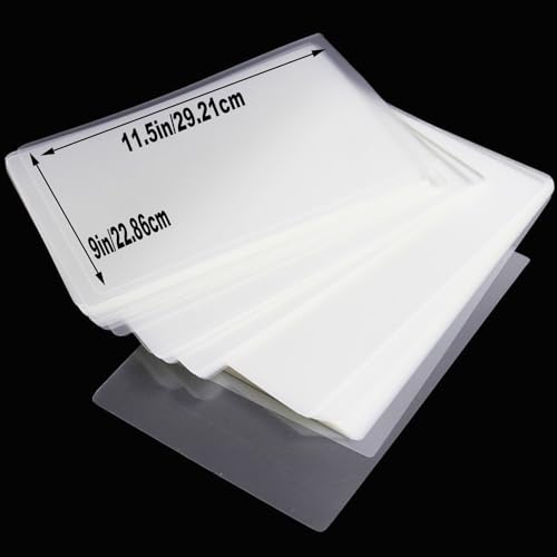 Clear Thermal Laminating Plastic Paper Laminator Sheets, 500 Pack 3 Mil Laminating Sheets, 9 x 11.5 Inch Thermal Laminating Pouches for Thermal Laminator