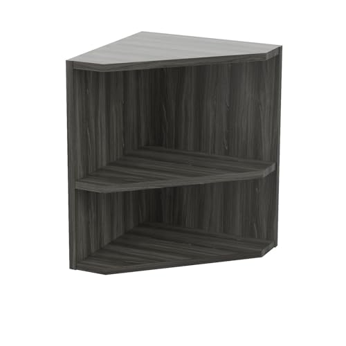Safco Medina Shelved Corner Support for Medina Hutch 63/72, Gray Steel Laminate, 15 x 15 x 20 in