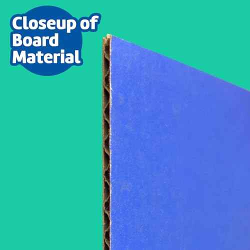 Flipside Products 36¡± x 48¡± Project Boards for Presentations, Science Fair, School Projects, Event Displays and Trifold Picture Board, Proudly Made in USA - Blue - 10 Pack