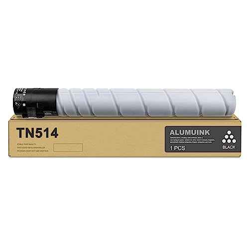 TN514 TN514K Black Toner Cartridge, 1-Pack A9E8130 TN-514K TN 514 TN516 TN515 TN513 TN512 TN324 TN326 Replacement for Konica Minolta Bizhub C458 C558 C658 308E 368E 454E 458E 554E 558E 658E Printer