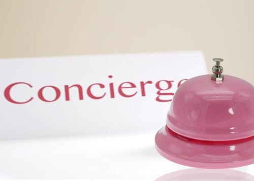 WEKOIL Pink Call Bell Desk Service Ding Bell for Restaurant Hotel Office 3.3 Inch