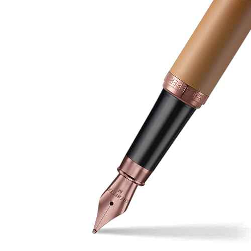 Sheaffer VFM 9428 Coffee Edition Matt Brown Fountain Pen with Regal Brown PVD Trims - Medium