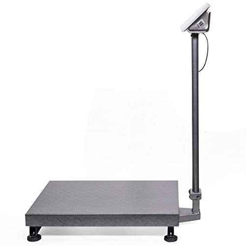 XtremepowerUS 600LB Weight Computing Postal Scale Digital Floor Large Platform Warehouse Shipping LB Price Calculator Foldable