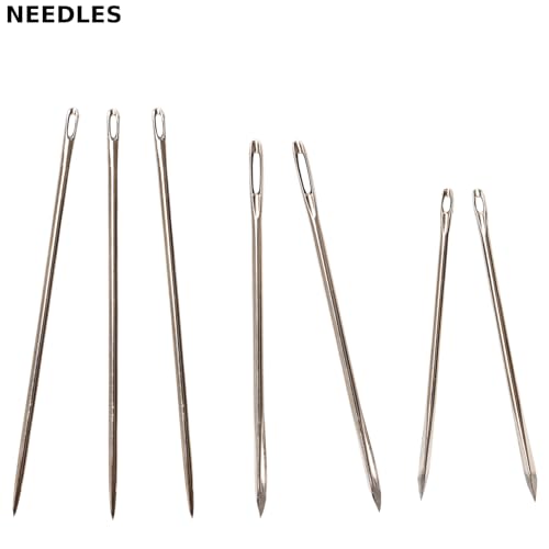 VEAPILS Sail Repair Kit with Waxed Twine, Needle & White Twist - Thick 110yd