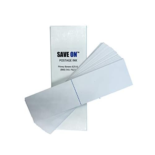 Pitney Bowes 625-0 Compatible Postage Meter Tape Strips (300 Per Box) - Perforated, Double Postage Meter Labels for SendPro C Auto, DM300, DM400 Series - Label Sheets for Reliable Postage Labeling