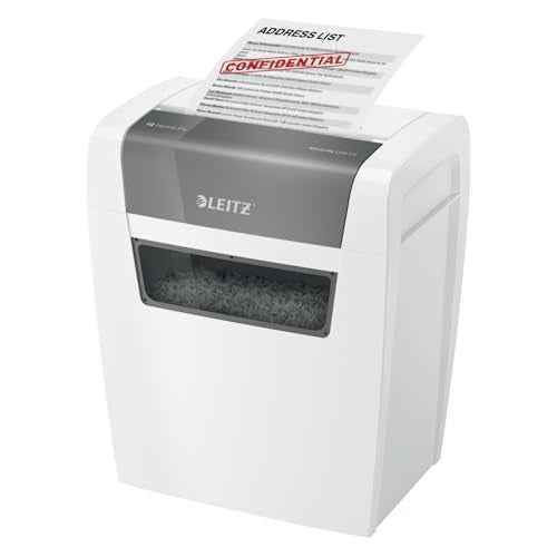 Leitz IQ Paper Shredder, Cross Cut, 6 Sheet, 4 Gallon Bin, P4 Security, Home Office (170001)