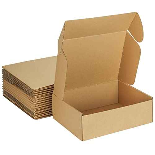 MEBRUDY 12x9x4 Inches Shipping Boxes Pack of 20, Small Corrugated Cardboard Box for Mailing Packing Literature Mailer